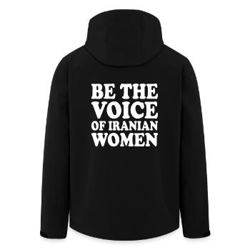 Be the voice of iranian women - Recycelte Männer Softshell-Jacke von Stanley/Stella - Schwarz - Hinten - AI Model Male 185 light (185cm)