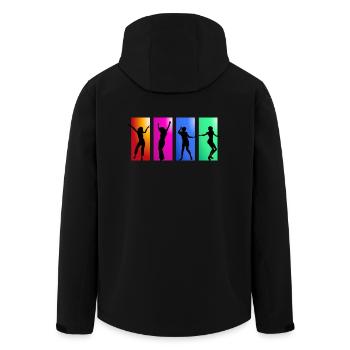 danse de ballerine ballet danse danseur danseuse yoga45 - Veste softshell homme en polyester recyclé Stanley/Stella - noir - Dos - AI Model Male 185 light (185cm)
