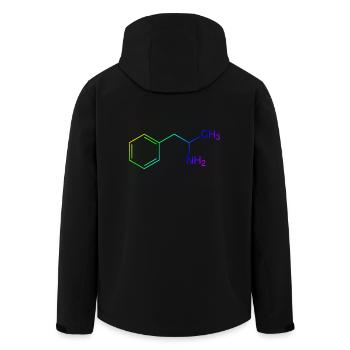 Speed Amphetamin Pepp - Recycelte Männer Softshell-Jacke von Stanley/Stella - Schwarz - Hinten - AI Model Male 185 light (185cm)