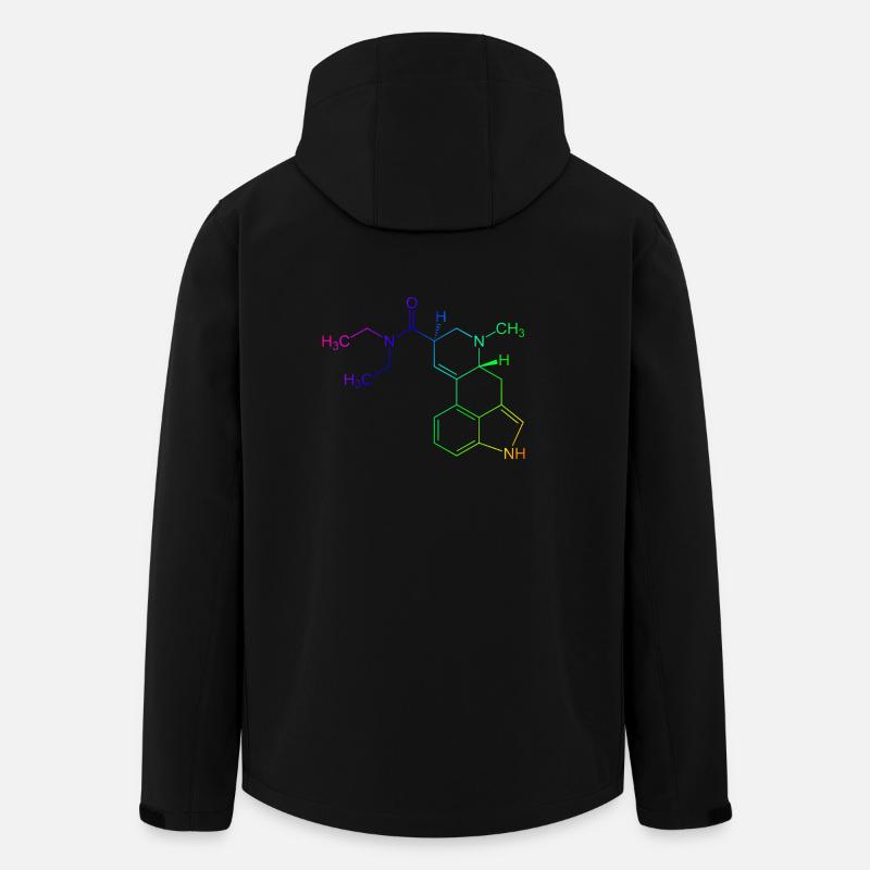 LSD en couleur - Veste softshell homme en polyester recyclé Stanley/Stella - noir
