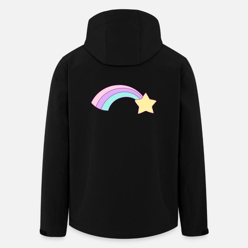 arc en ciel - Veste softshell homme en polyester recyclé Stanley/Stella - noir
