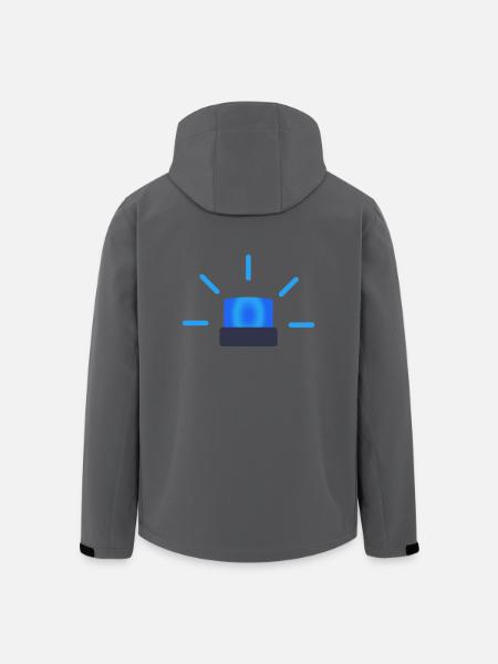 Blaulicht Geschenkidee - Recycelte Männer Softshell-Jacke von Stanley/Stella - Schwarz