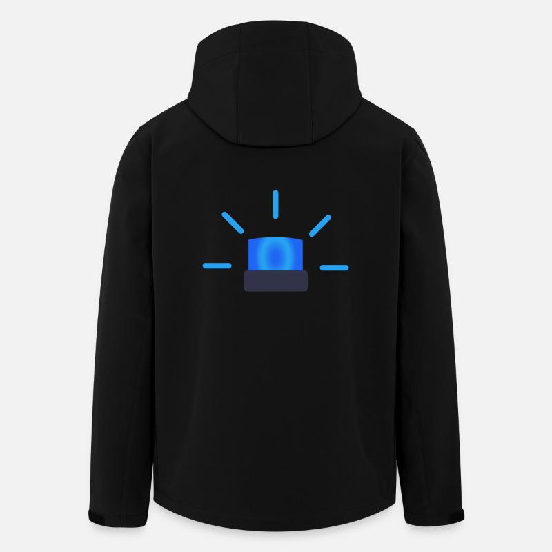 Blaulicht Geschenkidee - Recycelte Männer Softshell-Jacke von Stanley/Stella - Schwarz