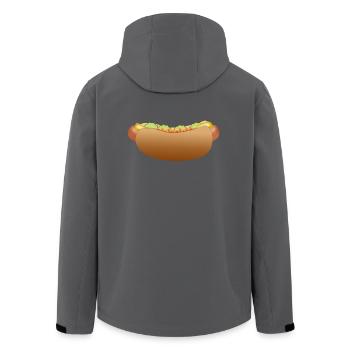 hotdog hamburger fast food cheeseburger4 - Men’s Recycled Softshell Jacket by Stanley/Stella - black - Back - AI Model Male 185 light (185cm)