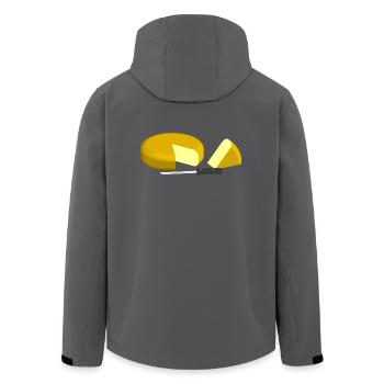 souris souris sandwich pizza au fromage Kaese food27 - Veste softshell homme en polyester recyclé Stanley/Stella - noir - Dos - AI Model Male 185 light (185cm)