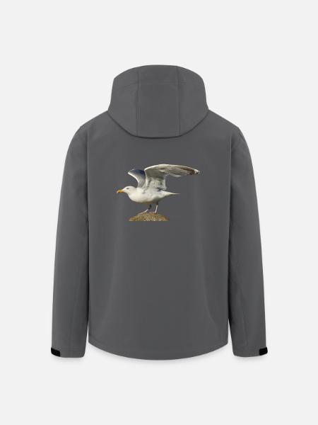 seagull gull moewe2 - Men’s Recycled Softshell Jacket by Stanley/Stella - black