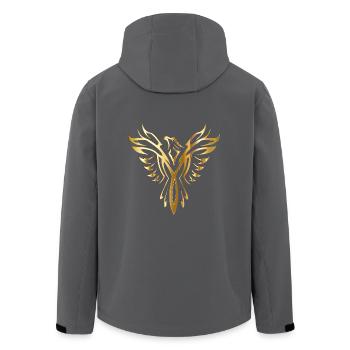Phoenix - Recycelte Männer Softshell-Jacke von Stanley/Stella - Schwarz - Hinten - AI Model Male 185 light (185cm)