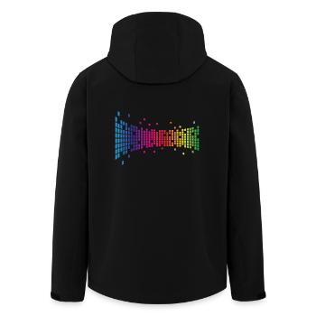 90 Résumé - Veste softshell homme en polyester recyclé Stanley/Stella - noir - Dos - AI Model Male 185 light (185cm)