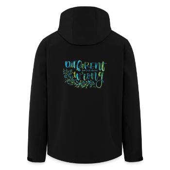 Verschiedene, nicht falsch - Recycelte Männer Softshell-Jacke von Stanley/Stella - Schwarz - Hinten - AI Model Male 185 light (185cm)