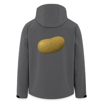 kartoffeln potato halloween gemuese vegetables42 - Recycelte Männer Softshell-Jacke von Stanley/Stella - Schwarz - Hinten - AI Model Male 185 light (185cm)