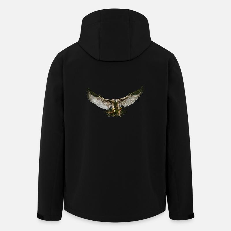 Adler - Recycelte Männer Softshell-Jacke von Stanley/Stella - Schwarz