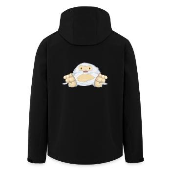 Yeti - Recycelte Männer Softshell-Jacke von Stanley/Stella - Schwarz - Hinten - AI Model Male 185 light (185cm)