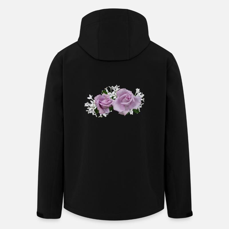 flowers lilies tulips orchids sunflower dahlia ger - Recycelte Männer Softshell-Jacke von Stanley/Stella - Schwarz