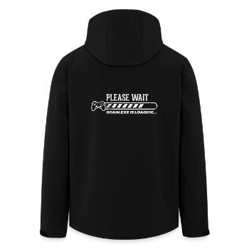 Funny Gamer Gaming Shirt Please Wait - Recycelte Männer Softshell-Jacke von Stanley/Stella - Schwarz - Hinten - AI Model Male 185 light (185cm)