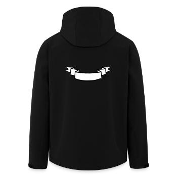 bannière pliée - Veste softshell homme en polyester recyclé Stanley/Stella - noir - Dos - AI Model Male 185 light (185cm)