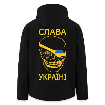 Slava ukraini - Veste softshell homme en polyester recyclé Stanley/Stella - noir - Dos - AI Model Male 185 light (185cm)