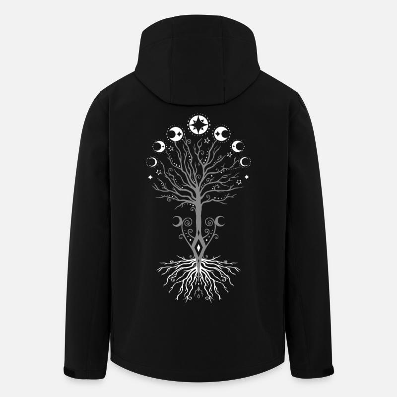 Yggdrasil Lebensbaum Vikings Arbre de Vie - Veste softshell homme en polyester recyclé Stanley/Stella - noir