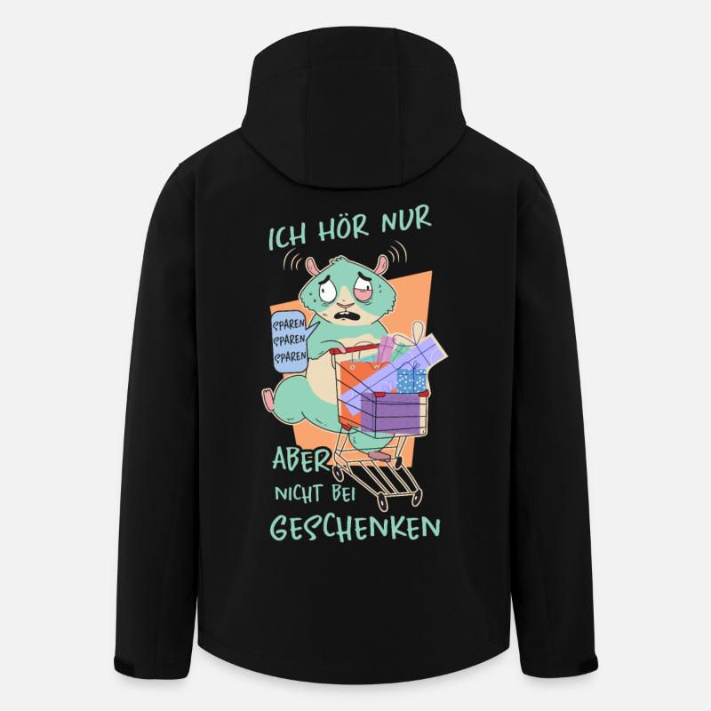 Hamster Geschenke - Recycelte Männer Softshell-Jacke von Stanley/Stella - Schwarz