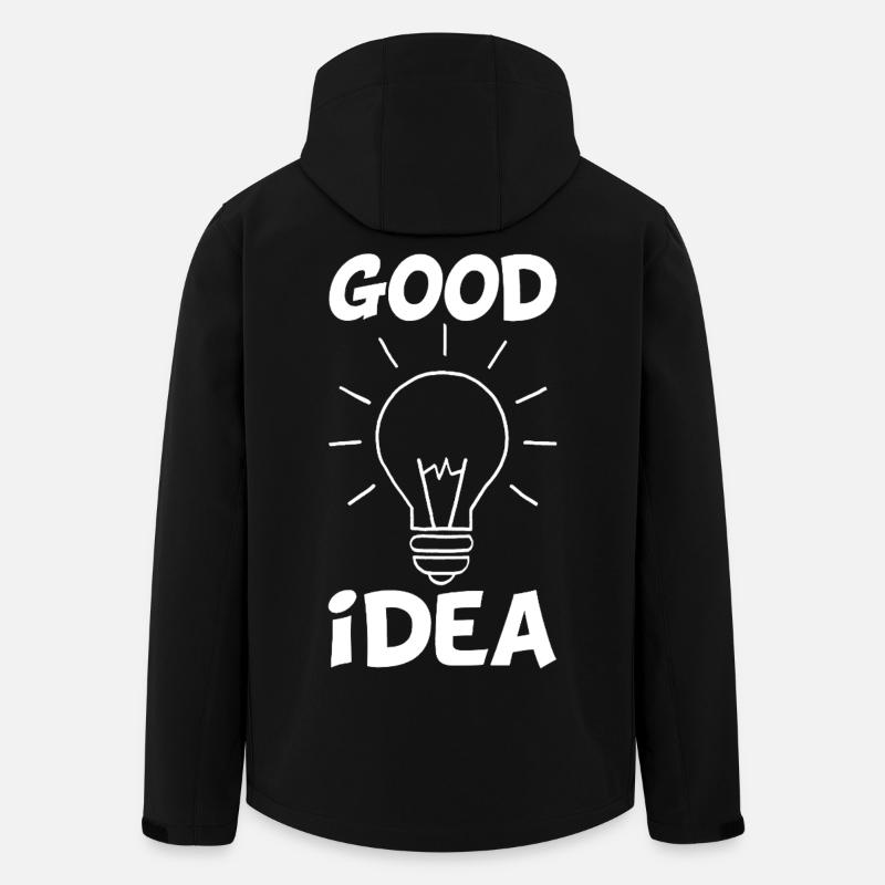 The Good Idea (white) - Men’s Recycled Softshell Jacket by Stanley/Stella - black