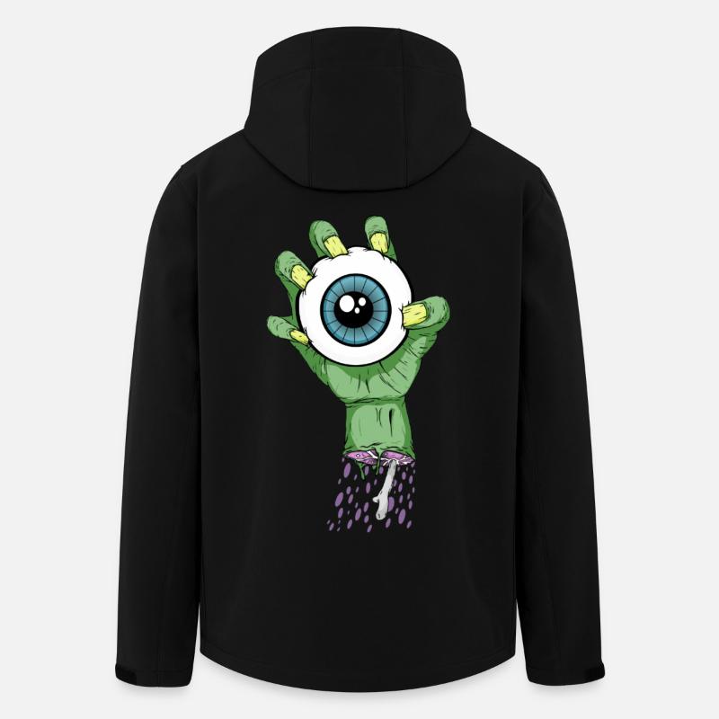 Zombie eye - Men’s Recycled Softshell Jacket by Stanley/Stella - black