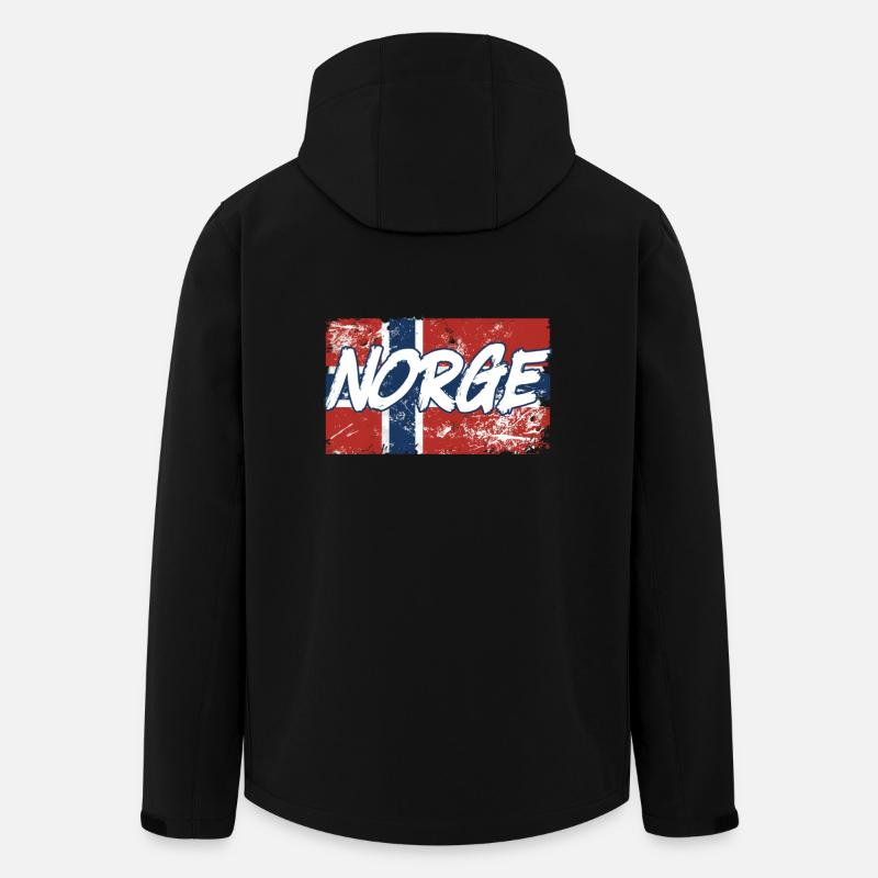 Design Norge - Men’s Recycled Softshell Jacket by Stanley/Stella - black