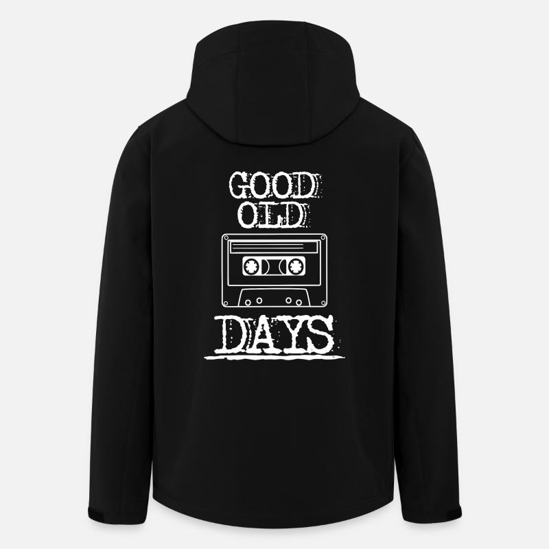 good old Days Kassette weiß - Recycelte Männer Softshell-Jacke von Stanley/Stella - Schwarz