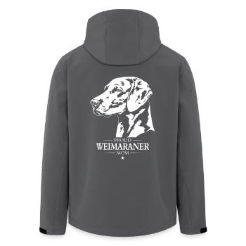 Weimaraner Mom Hunde Hund Jagdhunde Wilsigns - Recycelte Männer Softshell-Jacke von Stanley/Stella - Anthrazit - Hinten - AI Model Male 185 light (185cm)