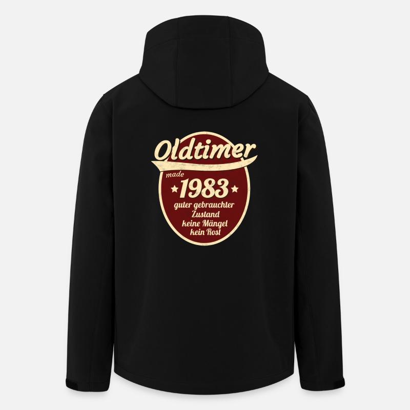 1983 - Recycelte Männer Softshell-Jacke von Stanley/Stella - Schwarz