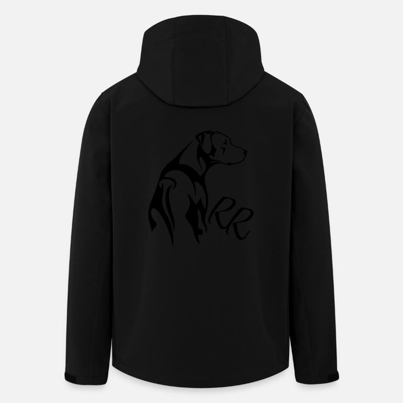 Rhodesian Ridgeback - Recycelte Männer Softshell-Jacke von Stanley/Stella - Schwarz