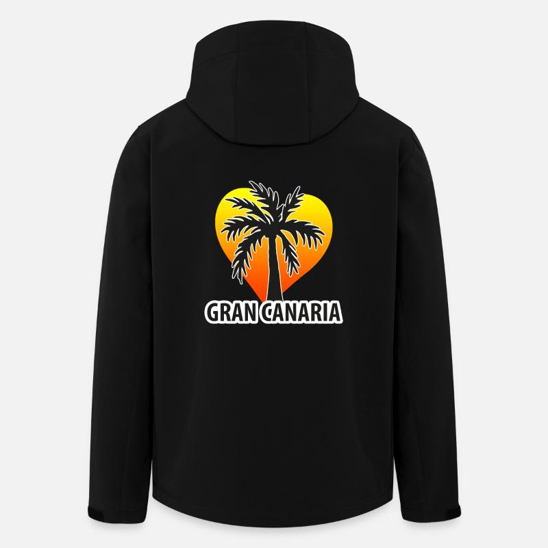 Gran Canaria palm heart - Men’s Recycled Softshell Jacket by Stanley/Stella - black