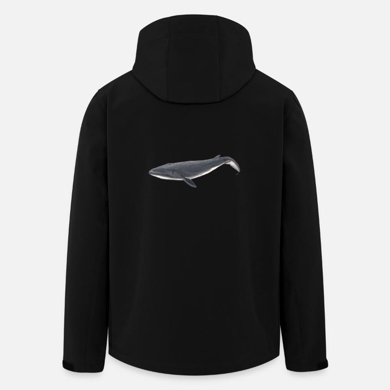 Baby-Wal - Seiwal Kalb - Bébé baleine - Recycelte Männer Softshell-Jacke von Stanley/Stella - Schwarz