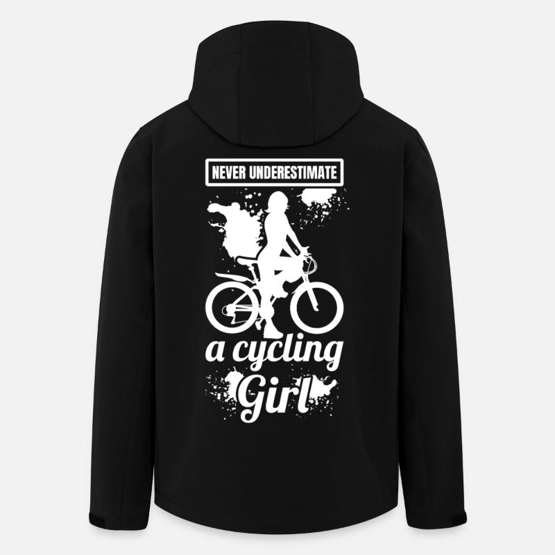 Radfahrerin - Recycelte Männer Softshell-Jacke von Stanley/Stella - Schwarz