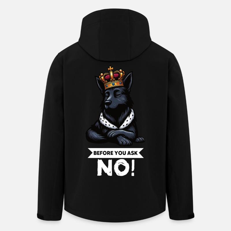 Avant de demander Bergers Noirs - Veste softshell homme en polyester recyclé Stanley/Stella - noir