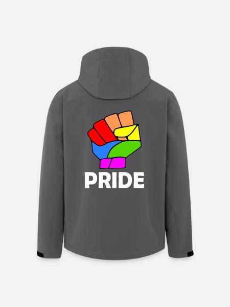 Pride - Recycelte Männer Softshell-Jacke von Stanley/Stella - Schwarz