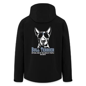BULL TERRIER plus cool personnes - Veste softshell homme en polyester recyclé Stanley/Stella - noir - Dos - AI Model Male 185 light (185cm)