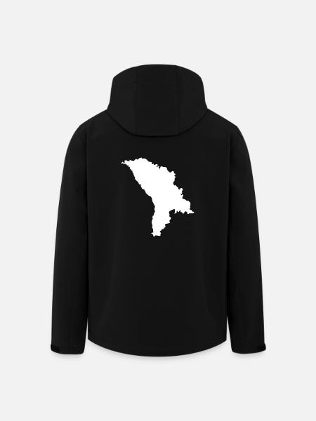 Moldova Original Gift Idea - Men’s Recycled Softshell Jacket by Stanley/Stella - black
