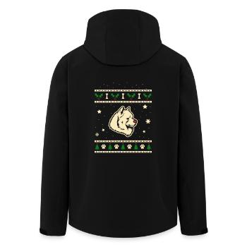 Samojeden Weihnachtsgeschenk - Recycelte Männer Softshell-Jacke von Stanley/Stella - Schwarz - Hinten - AI Model Male 185 light (185cm)