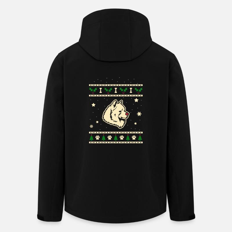 Samojeden Weihnachtsgeschenk - Recycelte Männer Softshell-Jacke von Stanley/Stella - Schwarz