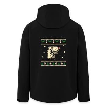 Irish Setter Christmas Gift - Men’s Recycled Softshell Jacket by Stanley/Stella - black - Back - AI Model Male 185 light (185cm)