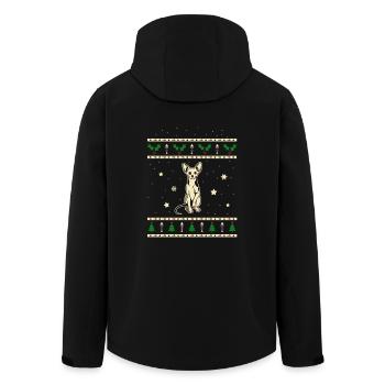 Sphynx Weihnachtsgeschenk - Recycelte Männer Softshell-Jacke von Stanley/Stella - Schwarz - Hinten - AI Model Male 185 light (185cm)