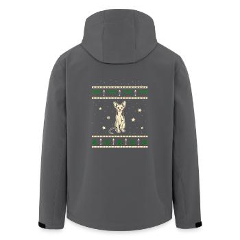 Sphynx Weihnachtsgeschenk - Recycelte Männer Softshell-Jacke von Stanley/Stella - Anthrazit - Hinten - AI Model Male 185 light (185cm)