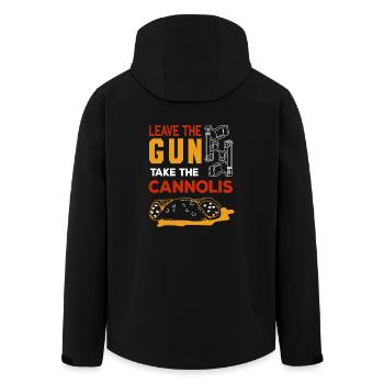 Pistole Frieden Statement Lustig Gun Geschenk - Recycelte Männer Softshell-Jacke von Stanley/Stella - Schwarz - Hinten - AI Model Male 185 light (185cm)