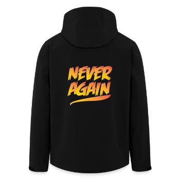 Armes anti-armes Slogan Gun Supporter Anti Gun cadeau - Veste softshell homme en polyester recyclé Stanley/Stella - noir - Dos - AI Model Male 185 light (185cm)