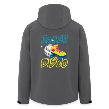 J'aime le cadeau de fête de la musique Disco des années 80 - Veste softshell homme en polyester recyclé Stanley/Stella - noir - Dos - AI Model Male 185 light (185cm)