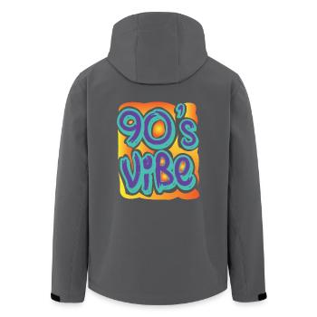 J'adore le cadeau Hip Hop Disco Music R & B des années 90 - Veste softshell homme en polyester recyclé Stanley/Stella - noir - Dos - AI Model Male 185 light (185cm)