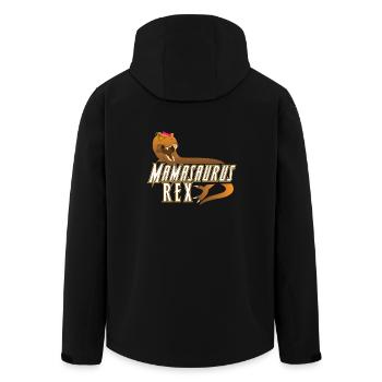 Mamasaurus Rex Muttertag Mama Geschenk - Recycelte Männer Softshell-Jacke von Stanley/Stella - Schwarz - Hinten - AI Model Male 185 light (185cm)