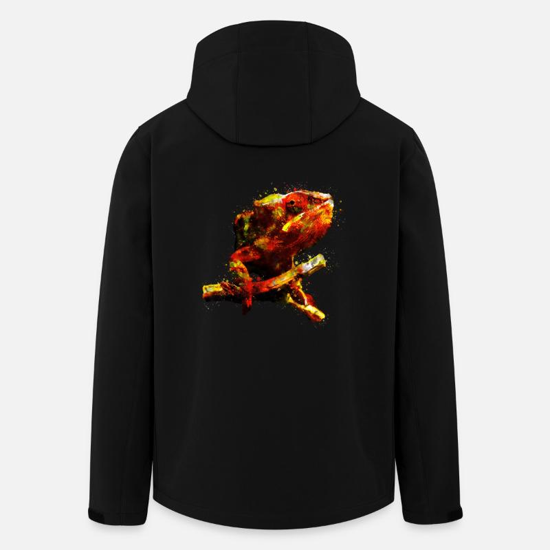 gxp perfect chamaeleon chameleon - Recycelte Männer Softshell-Jacke von Stanley/Stella - Schwarz