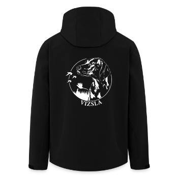 VIZSLA Jagdhund Jagdhunde Jäger Wilsigns - Recycelte Männer Softshell-Jacke von Stanley/Stella - Schwarz - Hinten - AI Model Male 185 light (185cm)