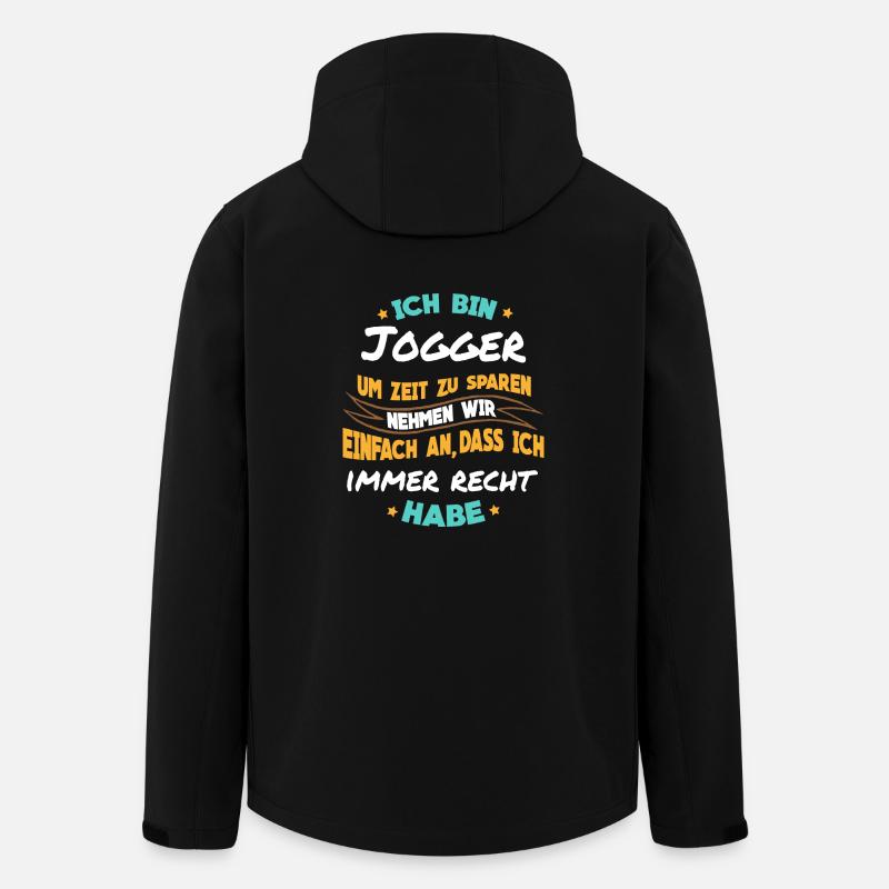 Joggen - Ich bin Jogger - Recycelte Männer Softshell-Jacke von Stanley/Stella - Schwarz