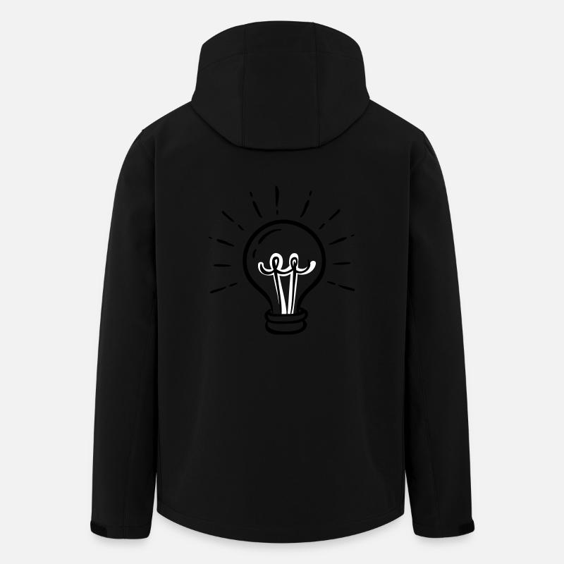 Je suis une nouvelle idée! - Veste softshell homme en polyester recyclé Stanley/Stella - noir